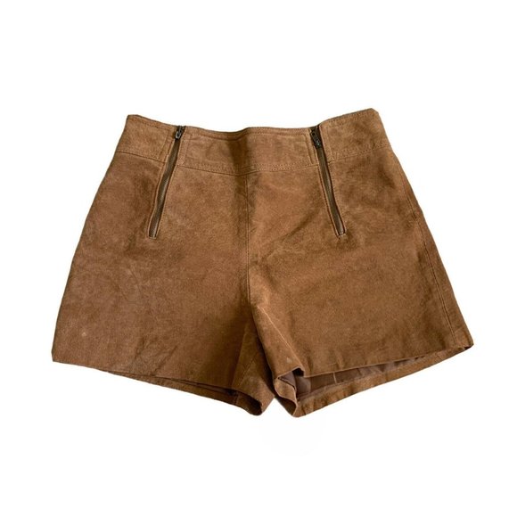 Forever 21 Pants - Forever 21 100% leather suede high waisted shorts